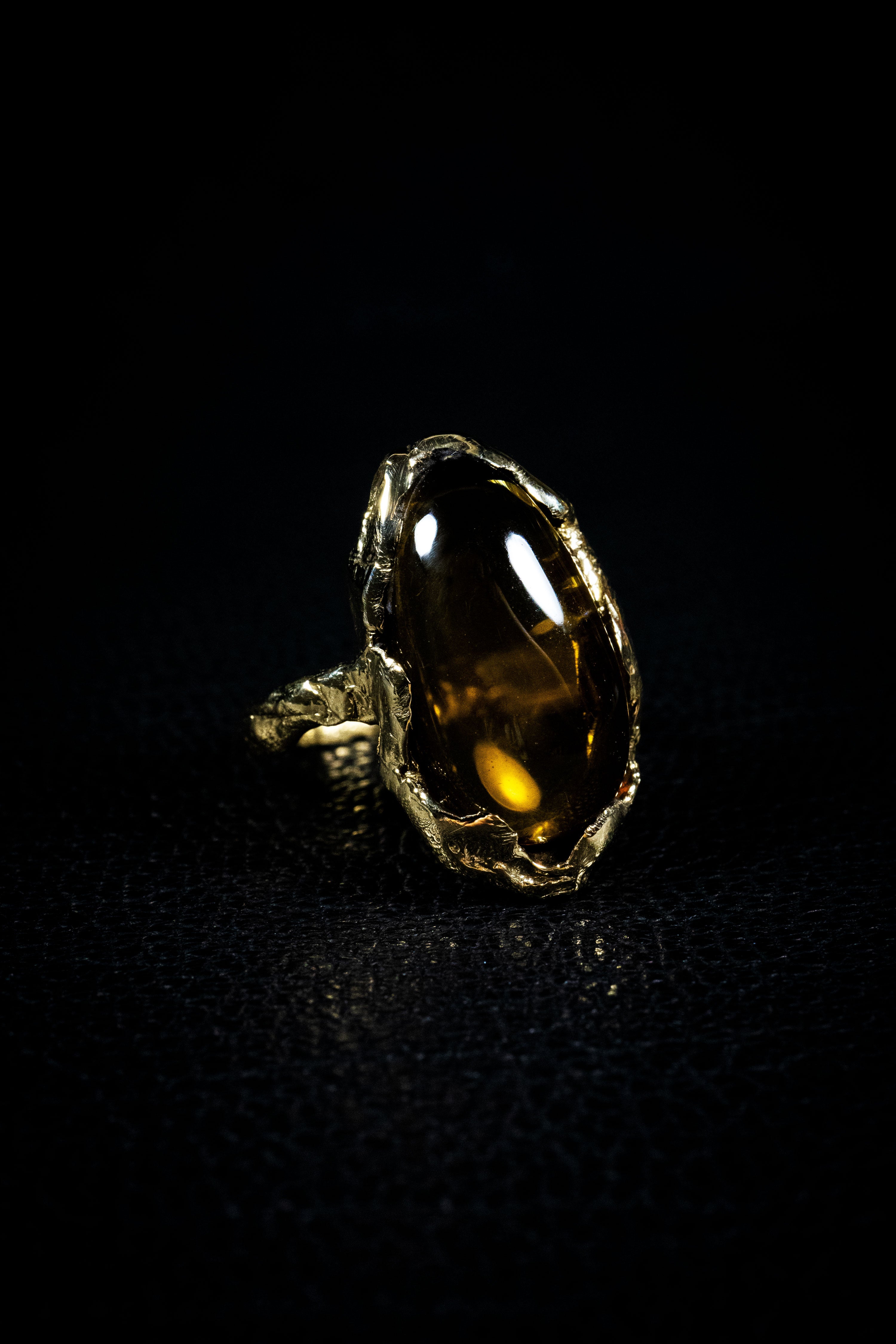 10kt gold honey citrine outlets ring