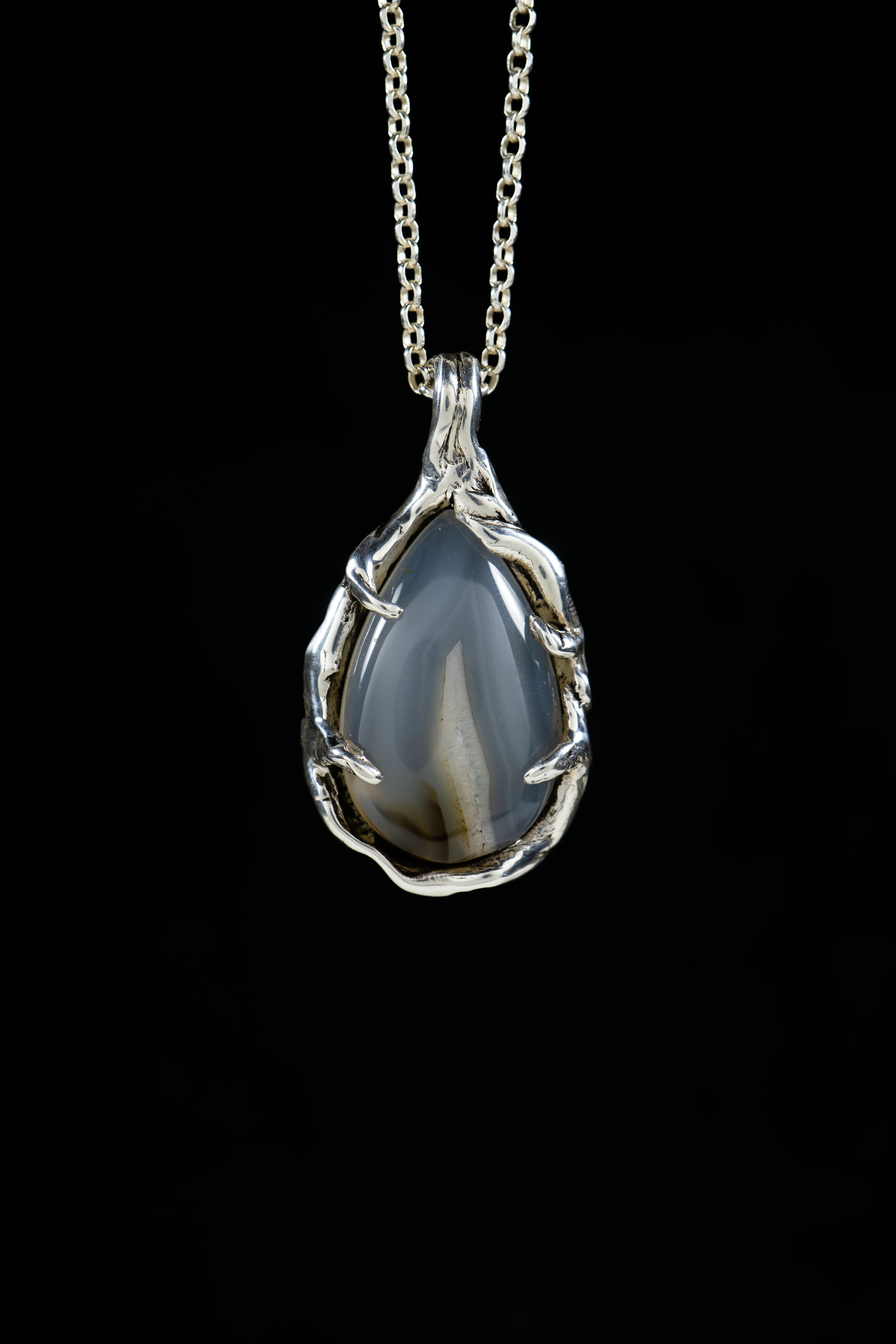 Montana factory Agate Pendant 1 3/4