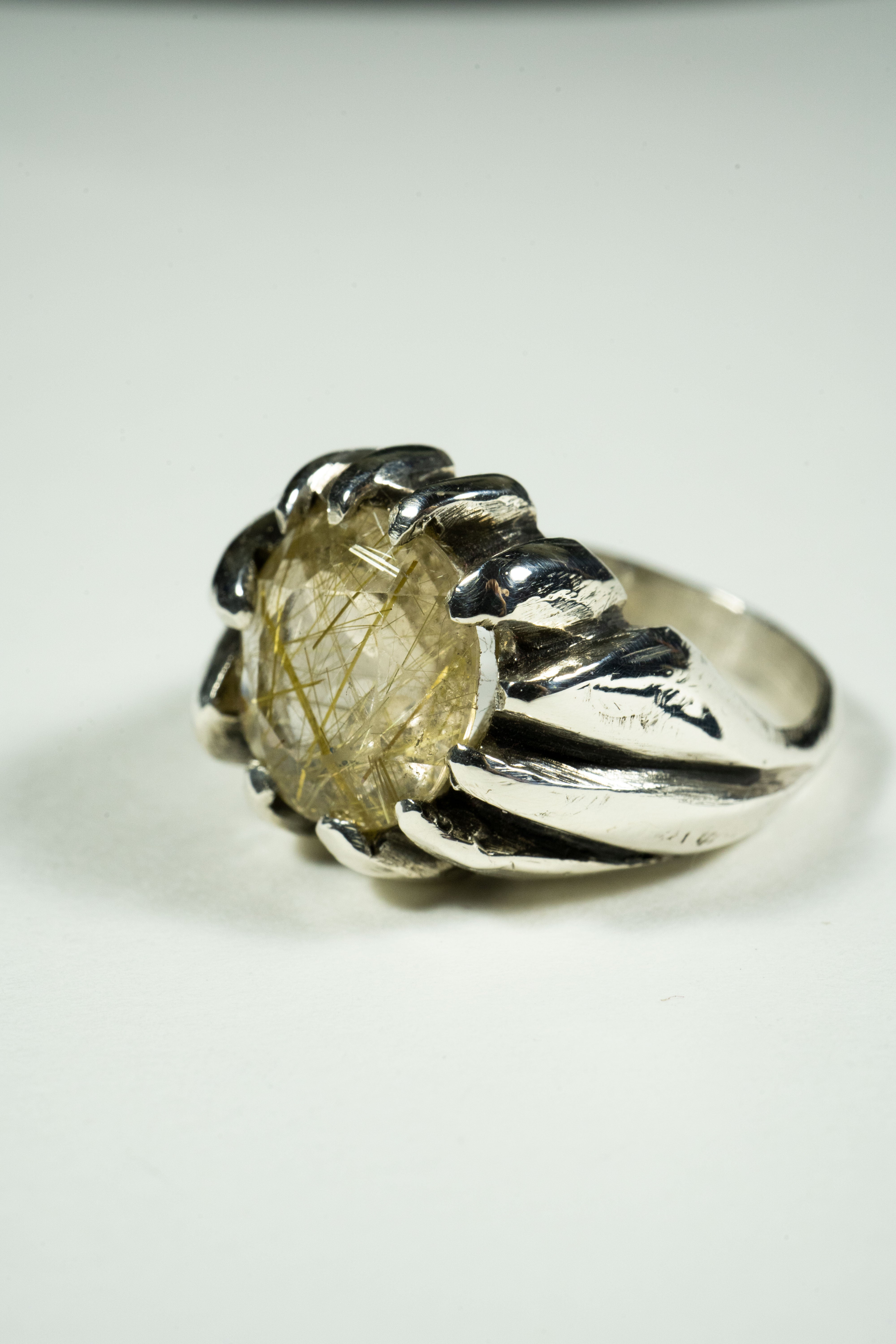 Direction (Rutilated Quartz, Sterling Silver Ring)