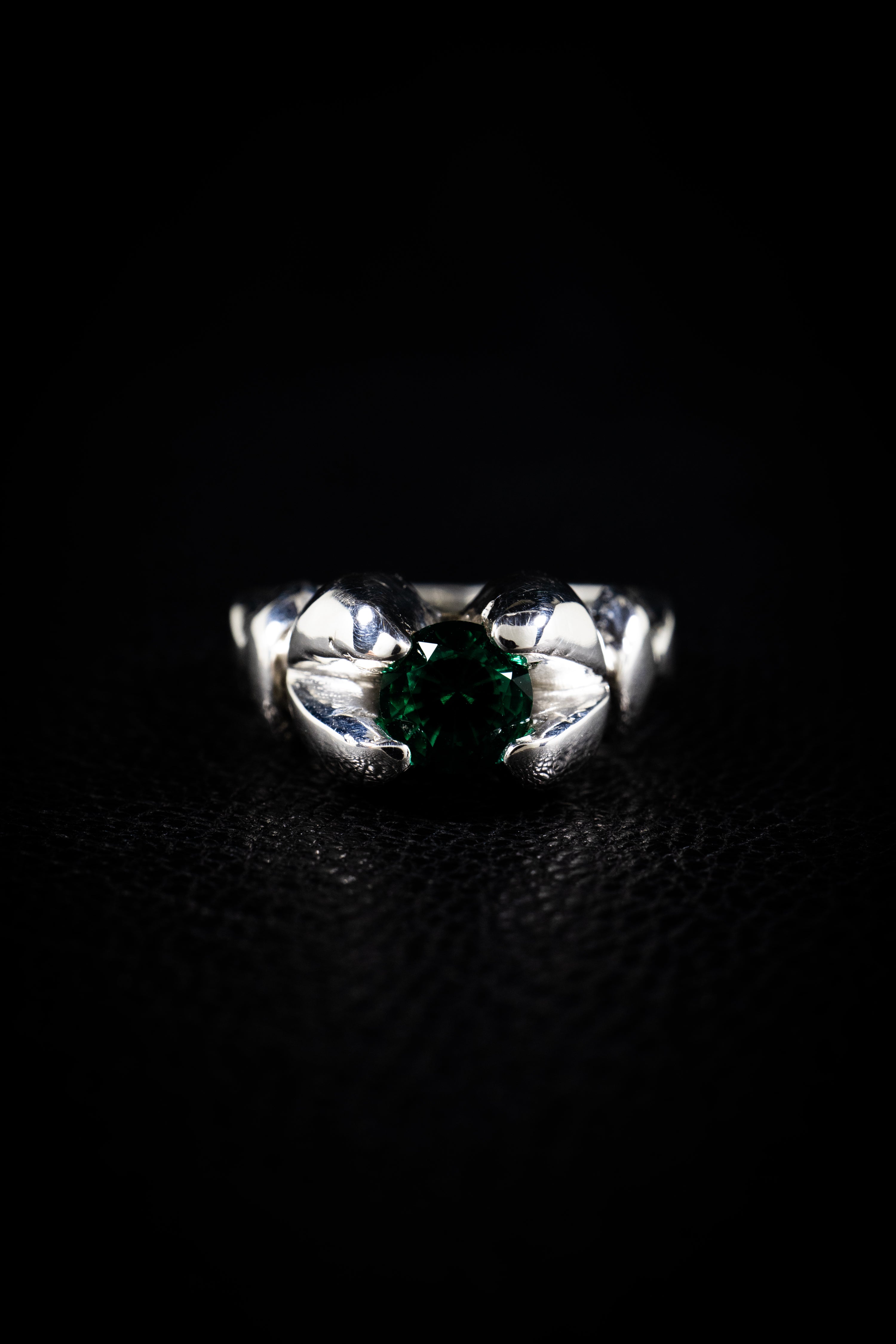 Forest (Emerald, Sterling Silver or Gold Ring)