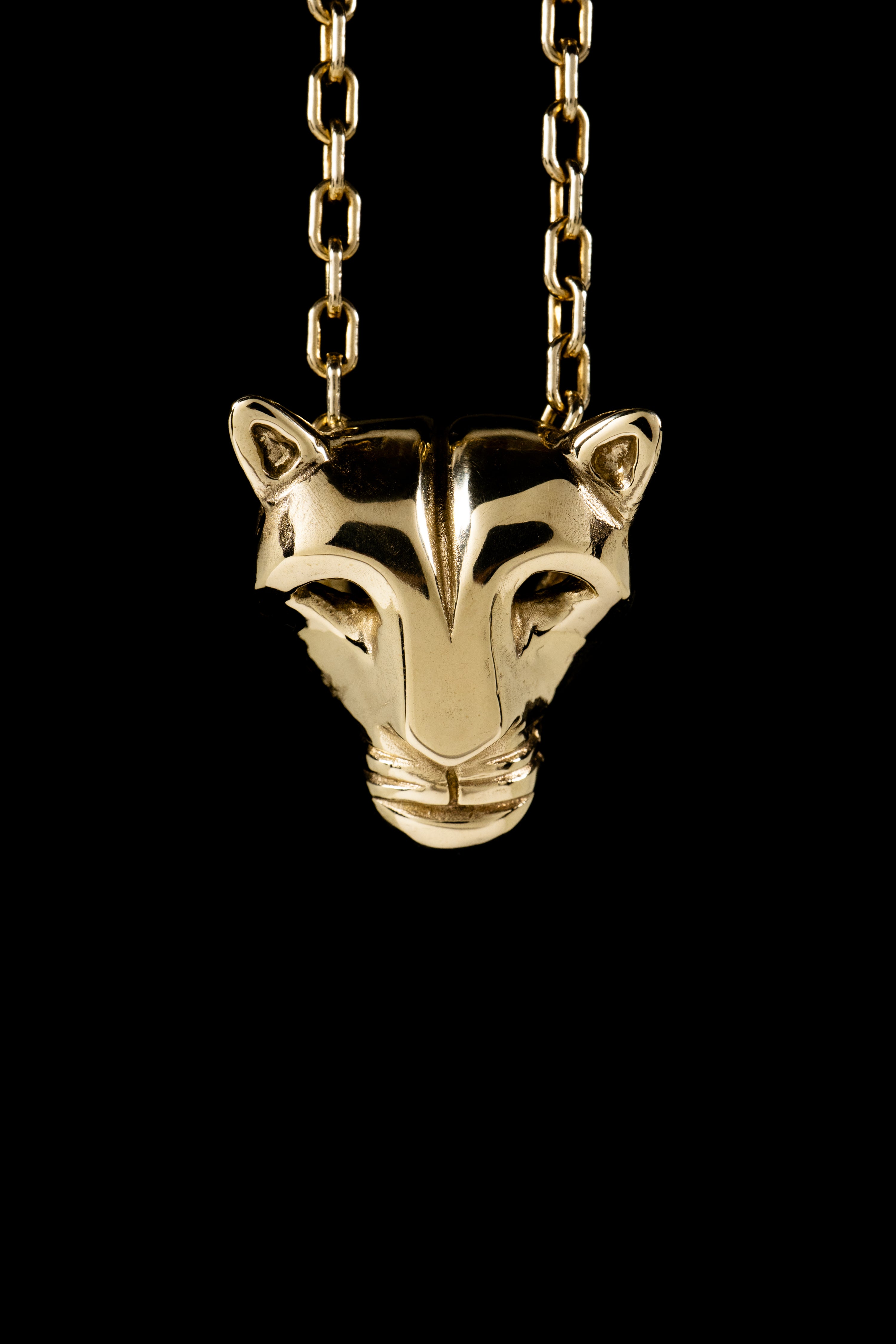 Mountain Lion Pendant (Sterling Silver or Gold)