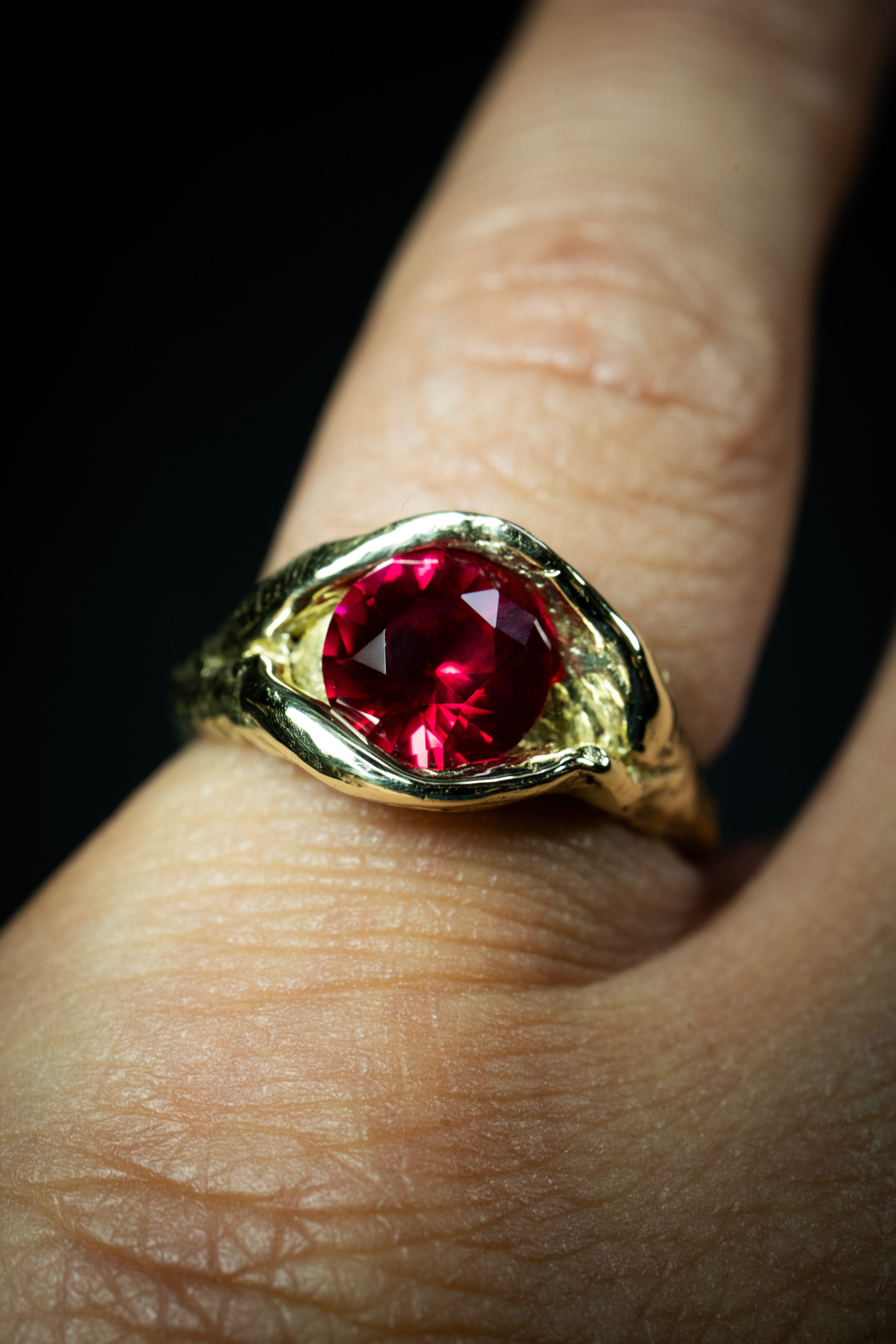 Bloom (Ruby, Sterling Silver or Gold Ring)