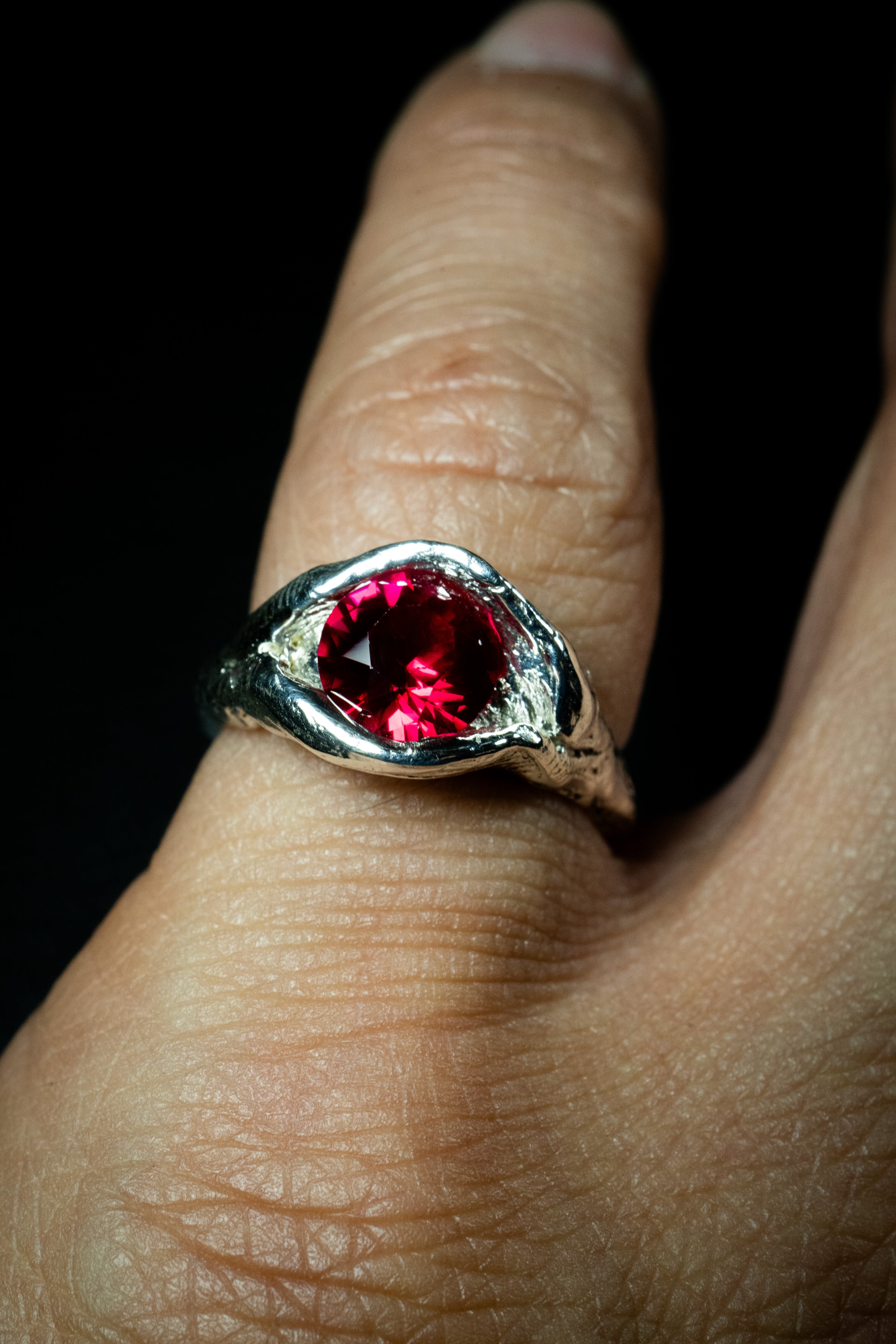 Bloom (Ruby, Sterling Silver or Gold Ring)